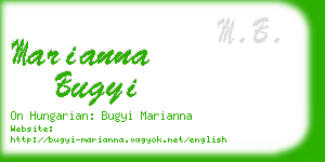 marianna bugyi business card